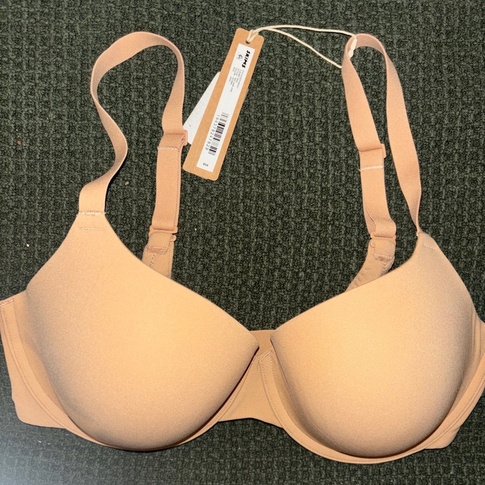 BNWT SKIMS Fits Everybody T-Shirt Bra in Ochre Women’s Sz 34DD - Picture 5 of 6